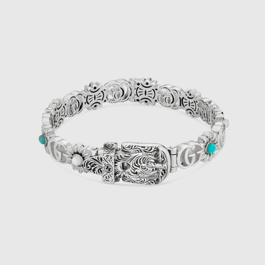 Double Gucci Flowers Bracelet