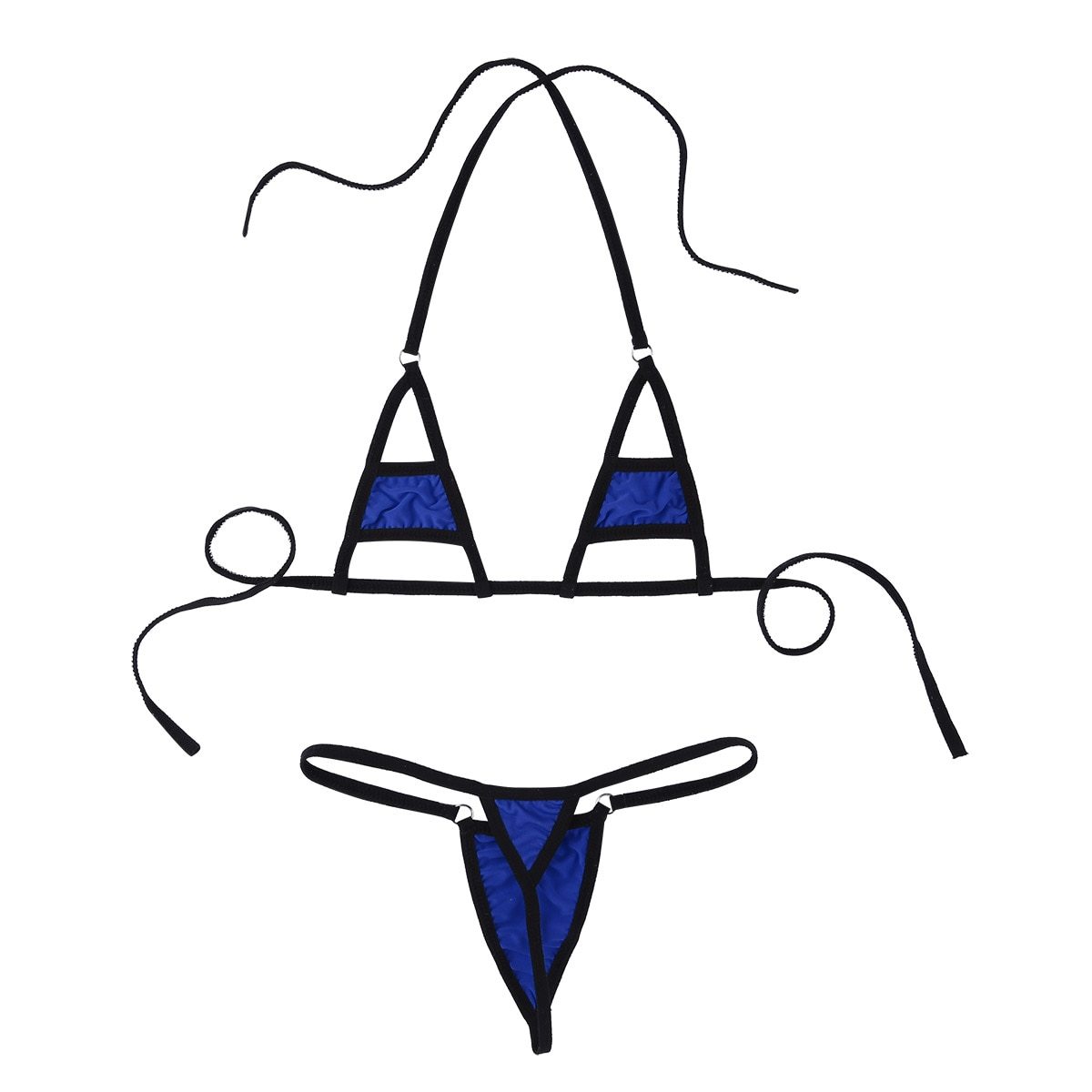 Sexy Women Underwear / Lingerie Set / Micro Bikini Bra Top with Briefs Bottoms